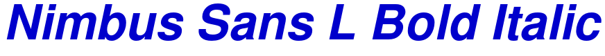 Nimbus Sans L Bold Italic шрифт